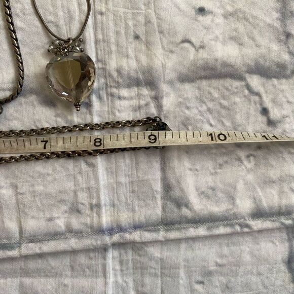 Necklace bundle with 9” chain drop w/single jewels and bracelet w/black pearls - Picture 8 of 10